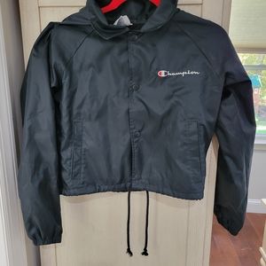 Champion crop windbreaker jacket!